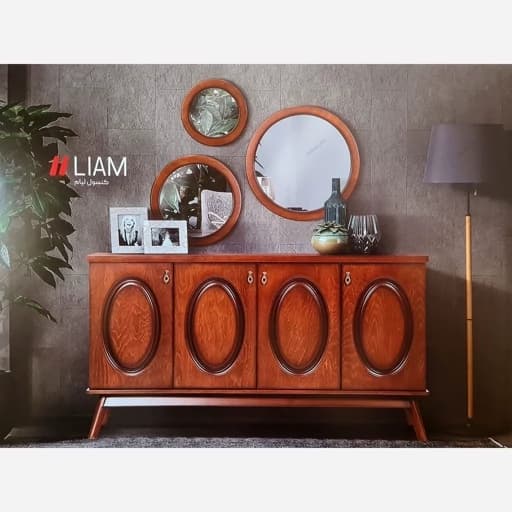 آینه کنسول چوبی کلاسیک مدرن کامنا مدل 13153165