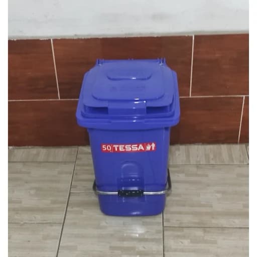 سطل اشغال 50لیتری رنگ آبی تسا کامنا مدل 13144868