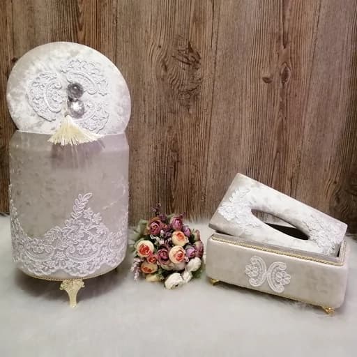 سطل و جادستمال مخمل کامنا مدل 13144856