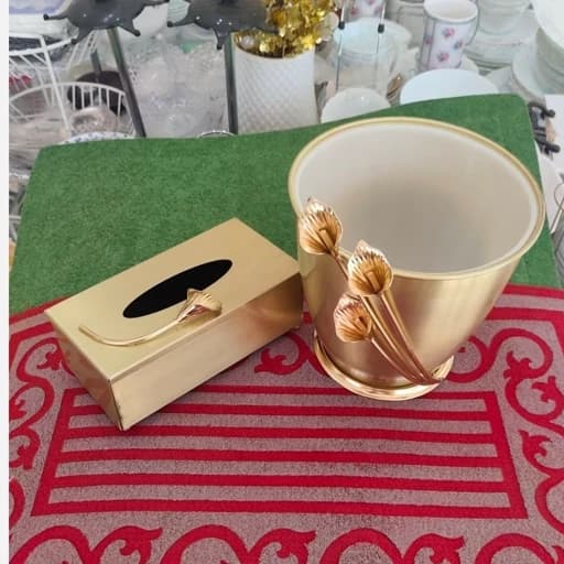 ست سطل زباله و جادستمال طرح لیلیوم کامنا مدل 13144833