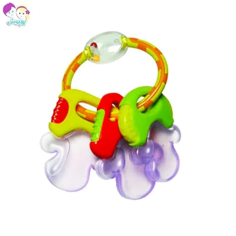 دندان گیر جغجغه ای طرح کلید Baby Toys — تصویر ۳