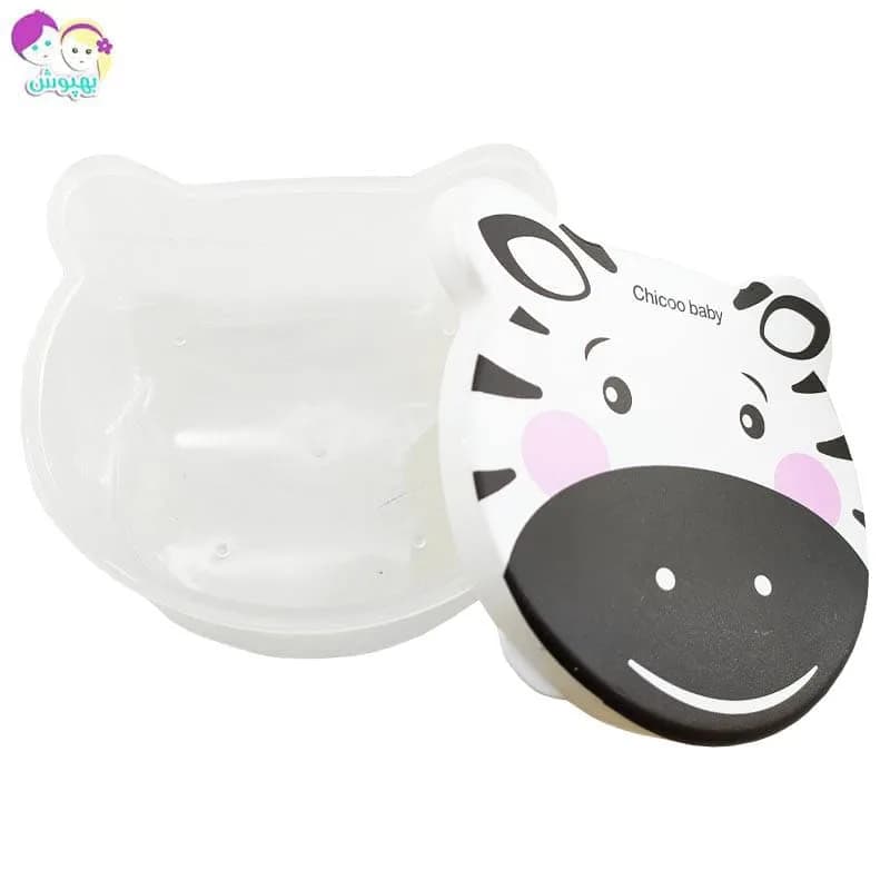 ظرف غذای کودک چهار تکه طرح گورخر چیکو Chicoo Baby — تصویر ۶