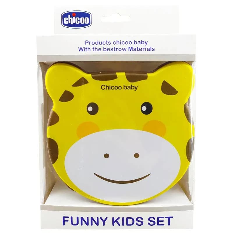 ظرف غذای کودک چهار تکه طرح زرافه چیکو Chicoo Baby