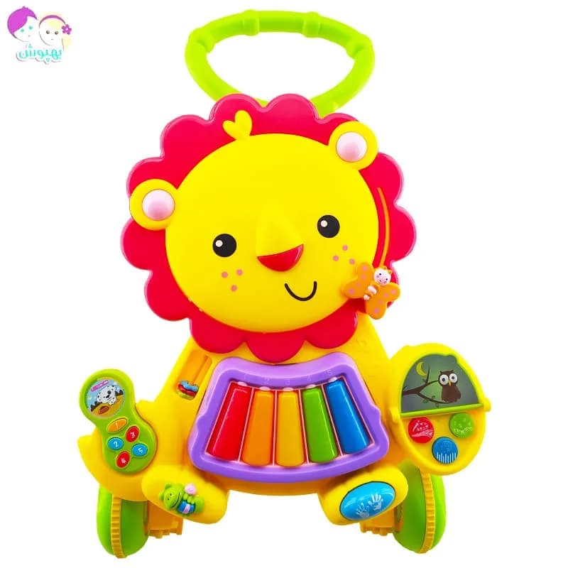 واکر کودک موزیکال طرح شیر Baby first — تصویر ۲