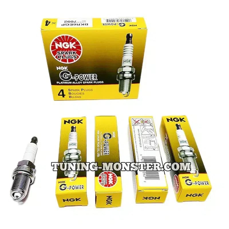 شمع سوزنی پایه کوتاه NGK پلاتینیوم BKR6E-GP چین