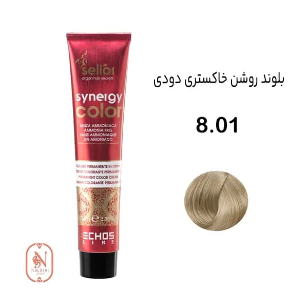 رنگ مو بدون آمونیاک ECHOSLINE 8/01