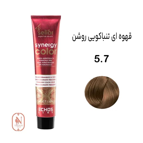 رنگ مو بدون آمونیاک ECHOSLINE 5/7