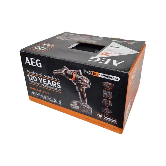 دریل پیچ گوشتی چکشی شارژی براشلس آاگ 18 ولت مدل BSB18CBLLE-252X — تصویر ۶