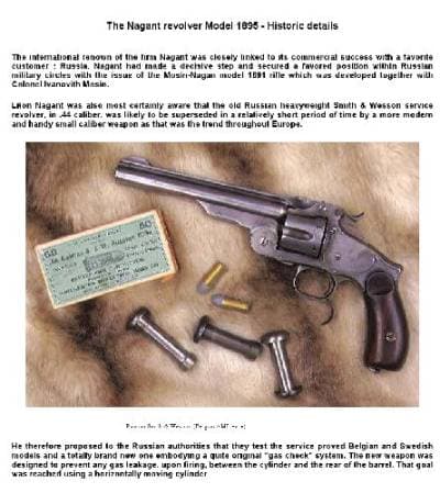 دانلود کتاب The Nagant revolver Model 1895 – Historic details