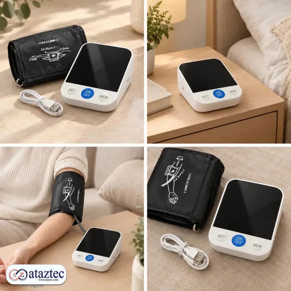 فشارسنج دیجیتال بازویی Intellective مدل S18-5 | با قابلیت اندازه‌گیری فشار خون و ضربان قلب — تصویر ۵