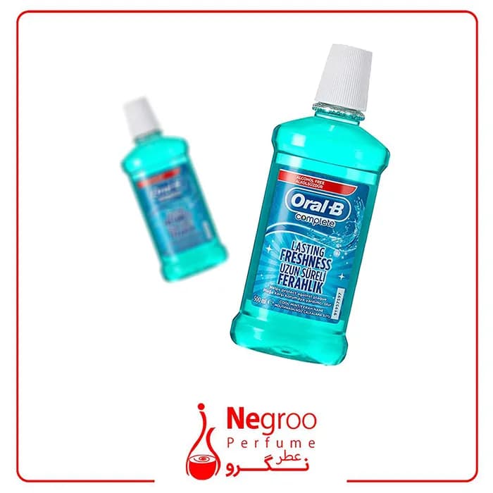 دهان شویه اورال بی Oral B حجم ۵۰۰ میل مدل Complete Lasting Freshness/اورجینال