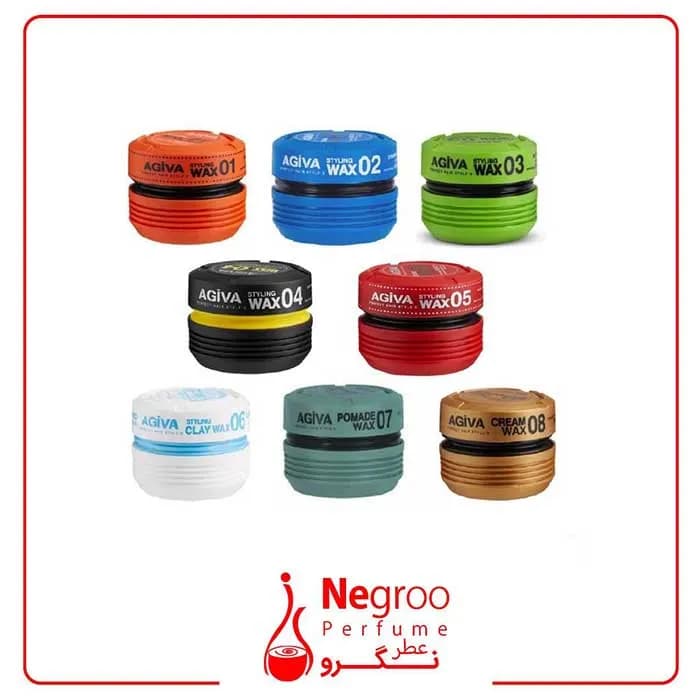حالت دهنده مو آگیوا agiva styling wax با شماره های 01 تا 08