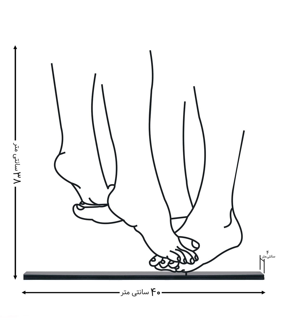 مجسمه مینیمال مدل Leg کد 7137 — تصویر ۲
