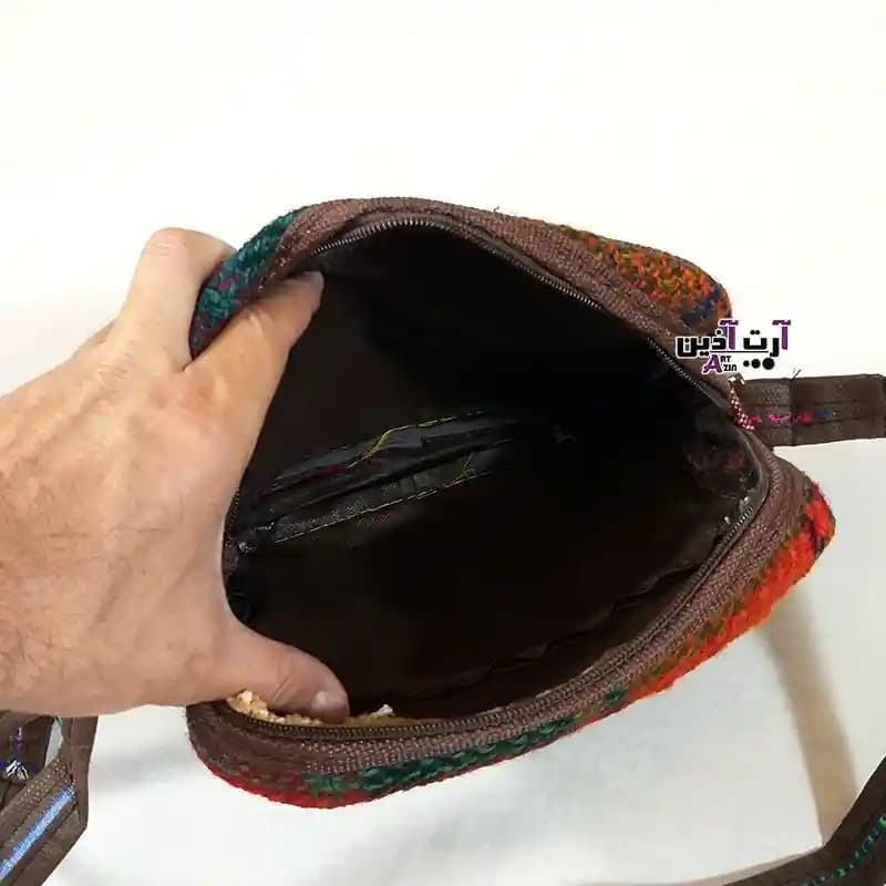 کیف گلیمی جاجیمی دستباف سنتی کوچک دخترانه و زنانه شیک – کد : 4 – 522 — تصویر ۴