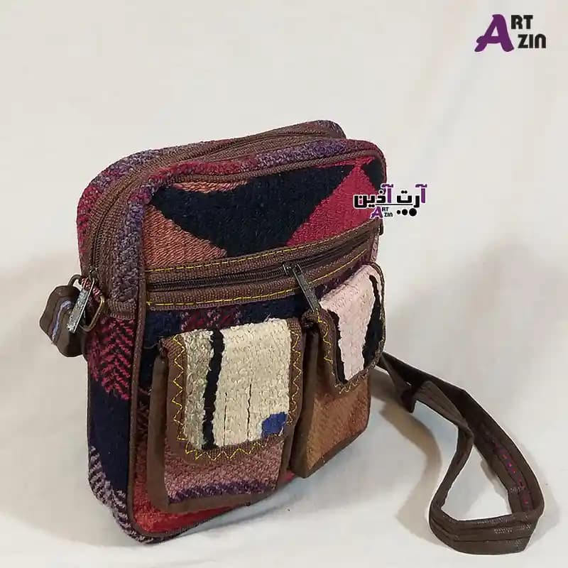 کیف گلیمی جاجیمی دستباف سنتی کوچک دخترانه و زنانه شیک – کد : 4 – 522