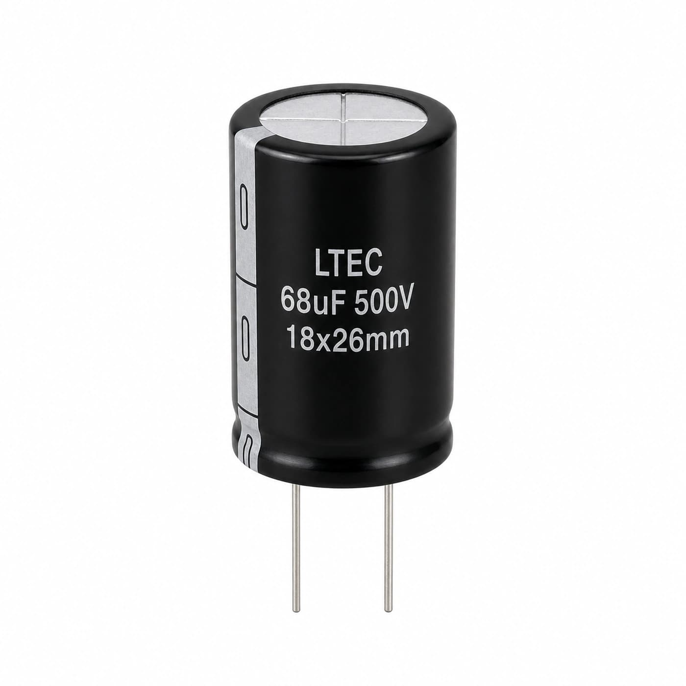 خازن الکترولیتی ال‌تک مدل LTEC 68uF 500V 18×26mm