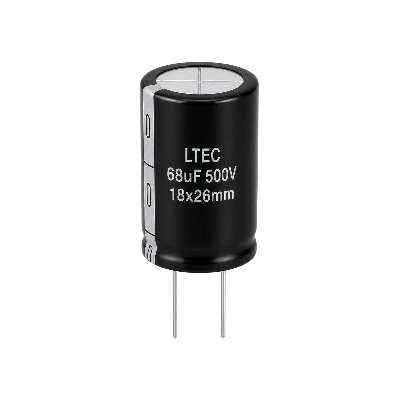 خازن الکترولیتی ال‌تک مدل LTEC 68uF 500V 18×26mm — تصویر ۲