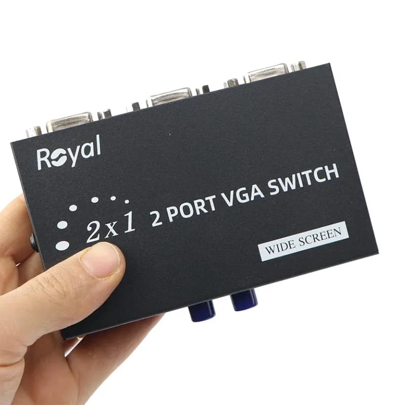 سوییچ دو پورت VGA رویال مدل VGA-15-2 – حراج استثنایی به قیمت خرید — تصویر ۴