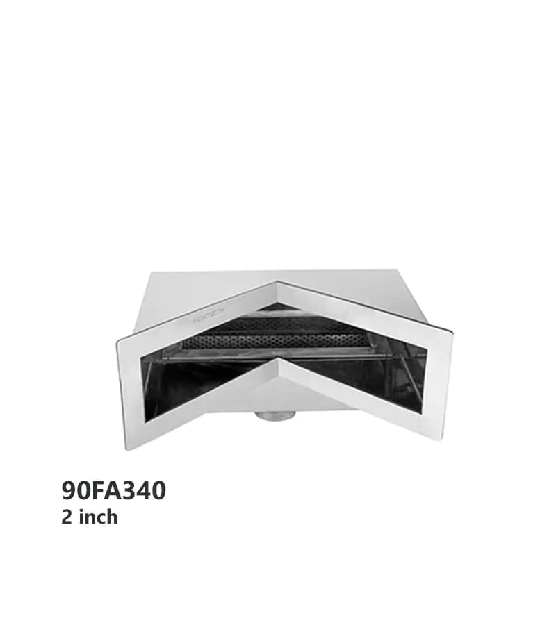 اسکیمر کنج استنلس استیل آکوامارین مدل 90FA340