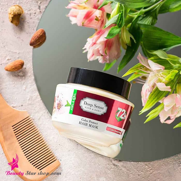ماسک ترمیم کننده و تقویت کننده مو دیپ سنس مناسب موهای رنگ شده و دکلره شده حجم 250 میلی لیتر — تصویر ۳