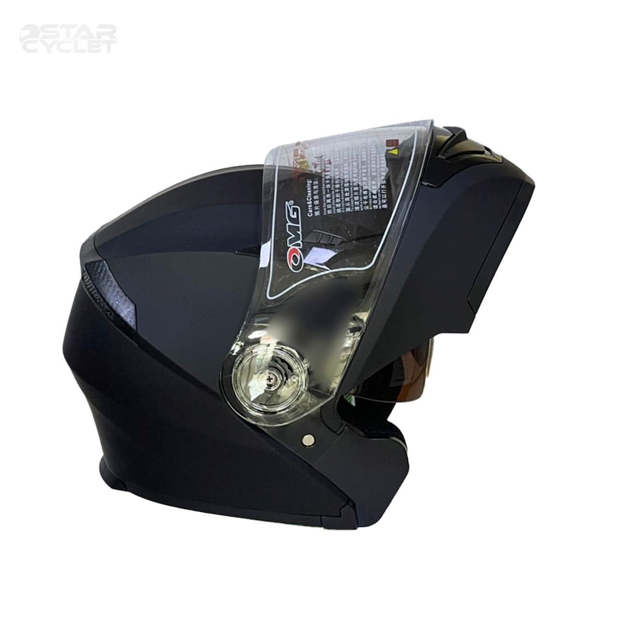 کلاه کاسکت فک متحرک DFG مدل BLACK-MAT — تصویر ۲