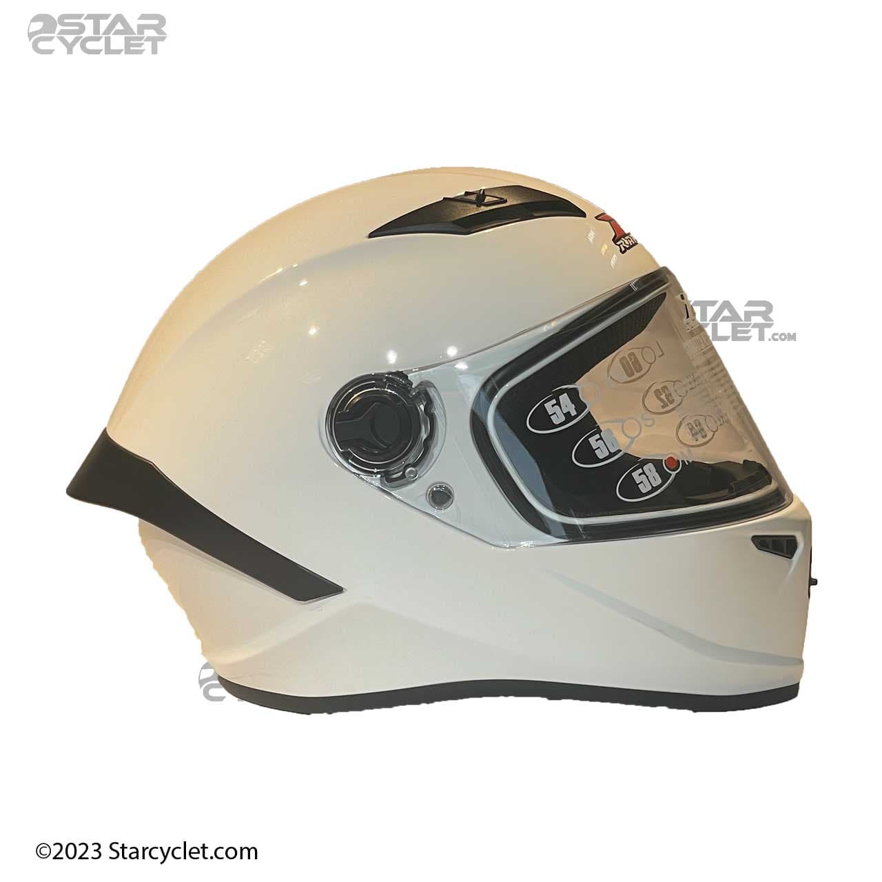 کلاه کاسکت فک ثابت راپیدو مدل 982 WHITE مناسب برای نوجوان و بانوان — تصویر ۲
