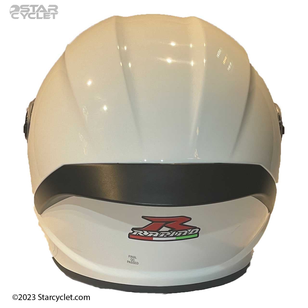 کلاه کاسکت فک ثابت راپیدو مدل 982 WHITE مناسب برای نوجوان و بانوان — تصویر ۴