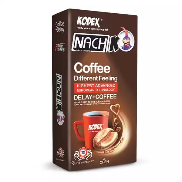 کاندوم تاخیری با رایحه قهوه کدکس 12 عددی