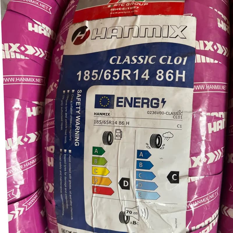 لاستیک خودرو هنمیکس مدل CL01 سایز 14 / 65 / 185 تولید سال 2025 – 2 حلقه — تصویر ۳