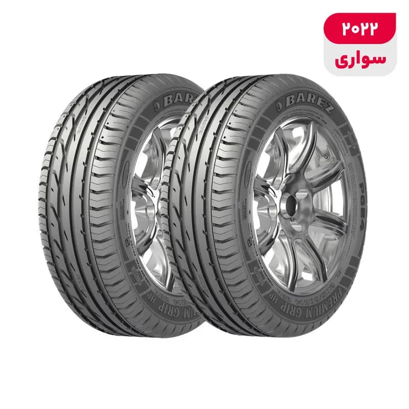 لاستیک خودرو رادیال بارز مدل P624 V Premium Grip با کاربری سواری و سایز رینگ 16 اینچ، فاق 50 درصد پهنا و پهنای 205 میلی‌متر، شاخص تحمل وزن 87 و شاخص سرعت V (حداکثر سرعت 240 کیلومتر بر ساعت)، ساخت ایرا