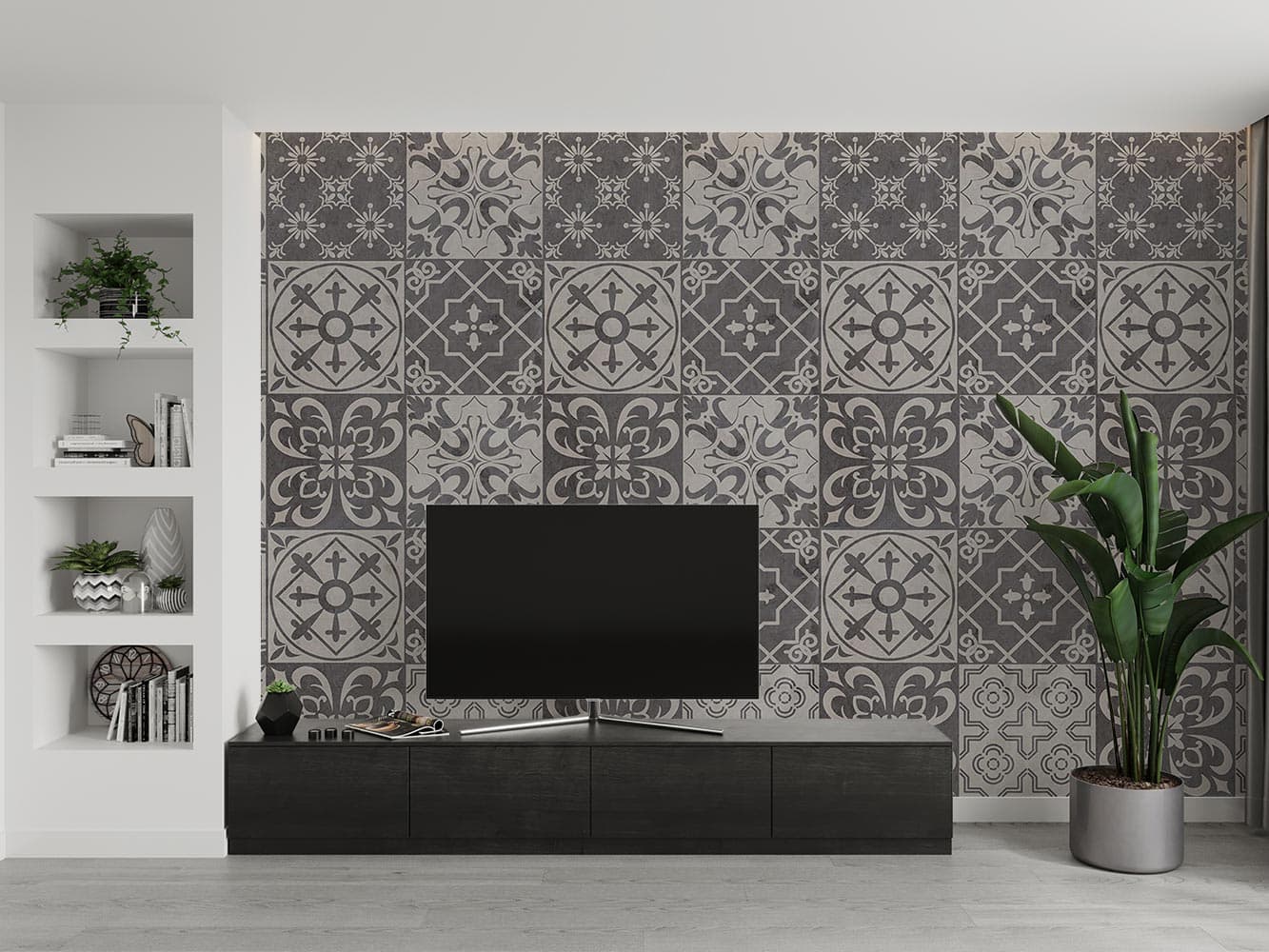 پوستر دیواری سنتی طرح کاشی W10057500 — تصویر ۳
