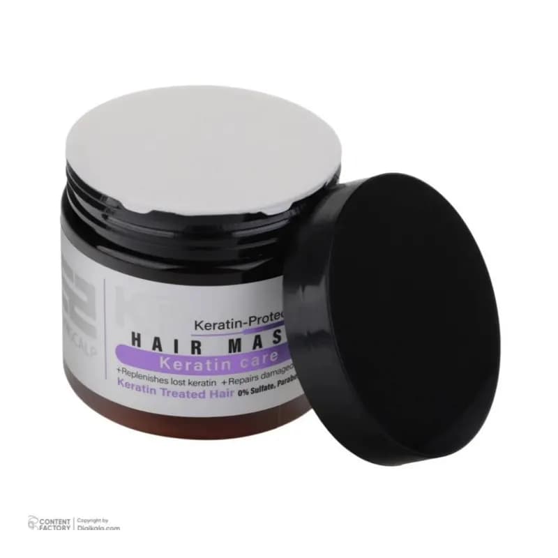 ماسک مو ساین اسکالپ مدل KP-Care مناسب موهای کراتین شده سازگار با انواع مو حجم 380 میلی لیتر مجموعه 2 عددی — تصویر ۲