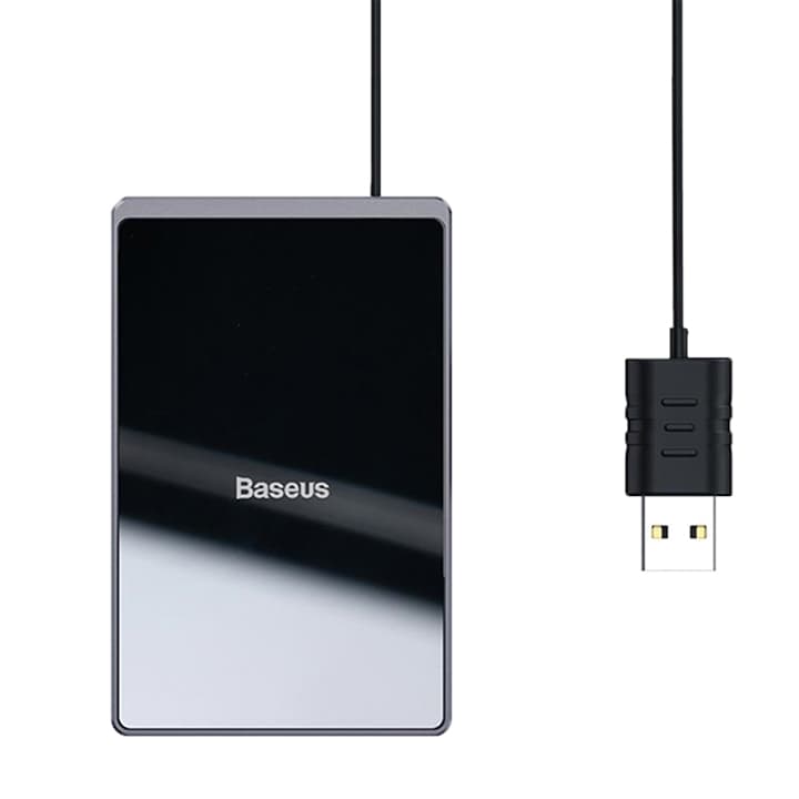 شارژر بی سیم بیسوس Card Ultra-thin مدل WX01B-01 توان 15 وات