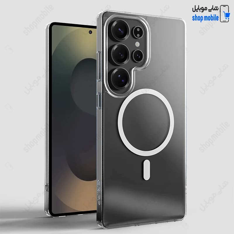 قاب گوشی سامسونگ گلکسی S24 اولترا (کاور مگ سیف شفاف مدل Clear Case Magnetic)