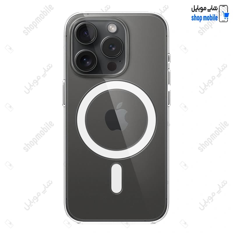 قاب گوشی آیفون 15 پرو مکس (کاور مگ سیف شفاف مدل Clear Case Magnetic)