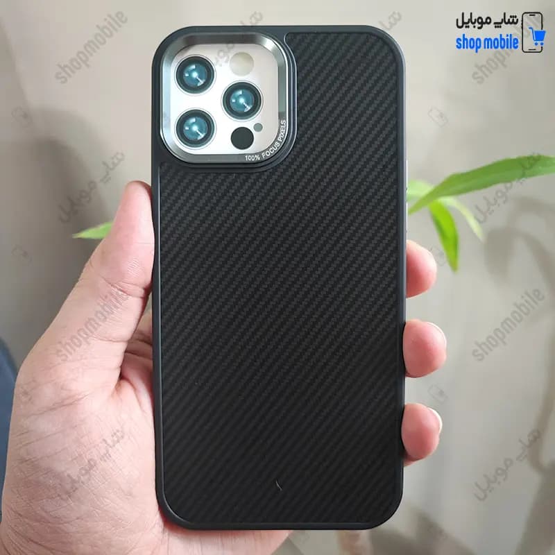 قاب گوشی آیفون 11 پرو مکس (کاور اورجینال Fashion Case طرح پیکسلی رنگ مشکی و خاکستری)