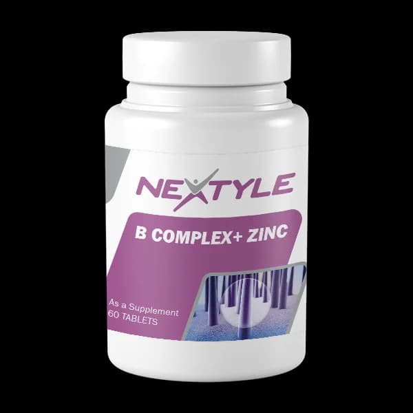 قرص ب کمپلکس و زینک نکستایل 60 عدد (Nextyle B Complex Plus Zinc)
