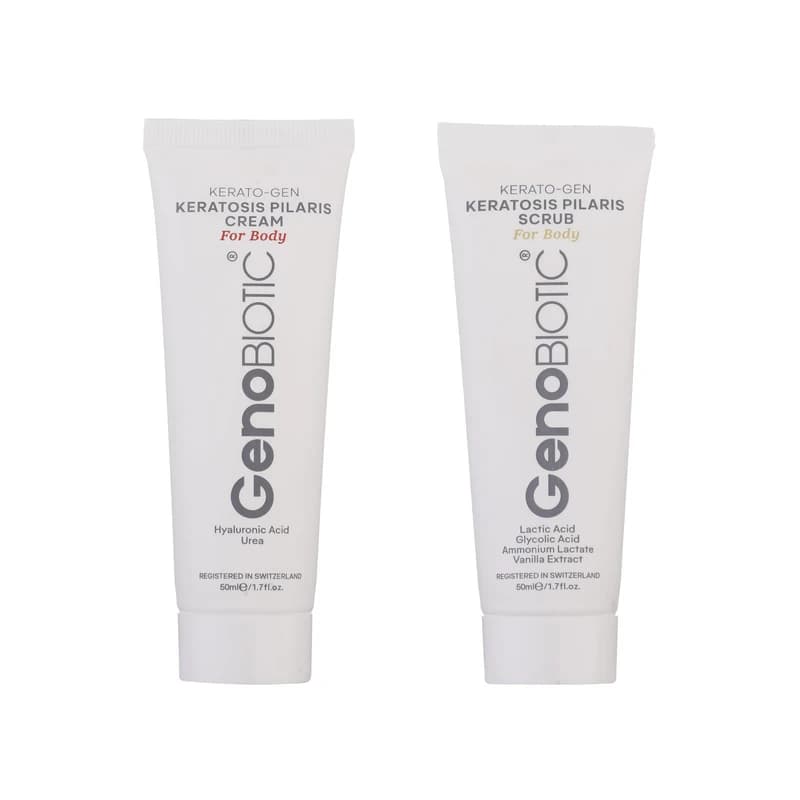 اسکراب و کرم کنترل کننده پوست مرغی 2*50ml ژنوبایوتیک Geno Biotic