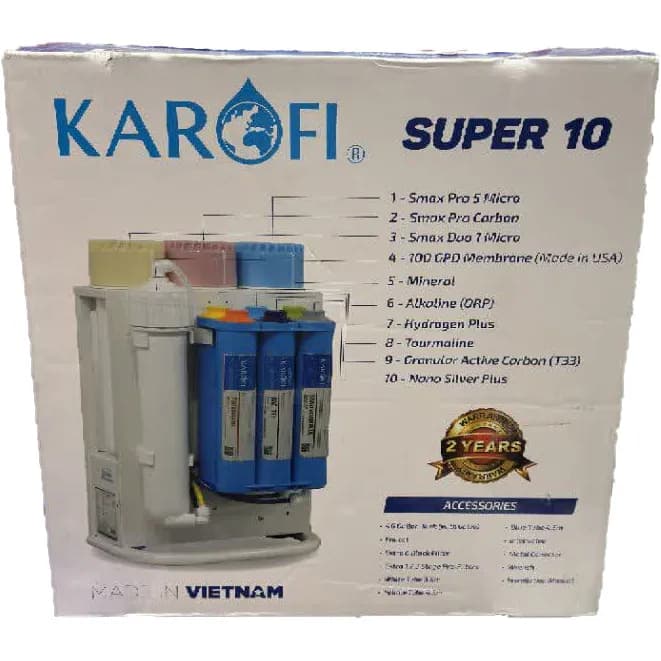 دستگاه تصفیه آب ده مرحله کاروفی مدل SUPER 10 — تصویر ۳