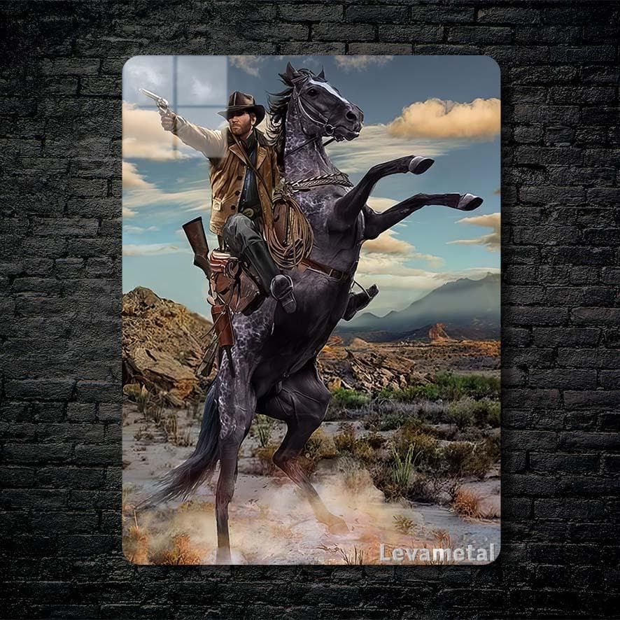 متال پوستر آرتور مورگان Arthur Morgan از بازی رد دد ردمپشن Red Dead Redemption با کد A-199