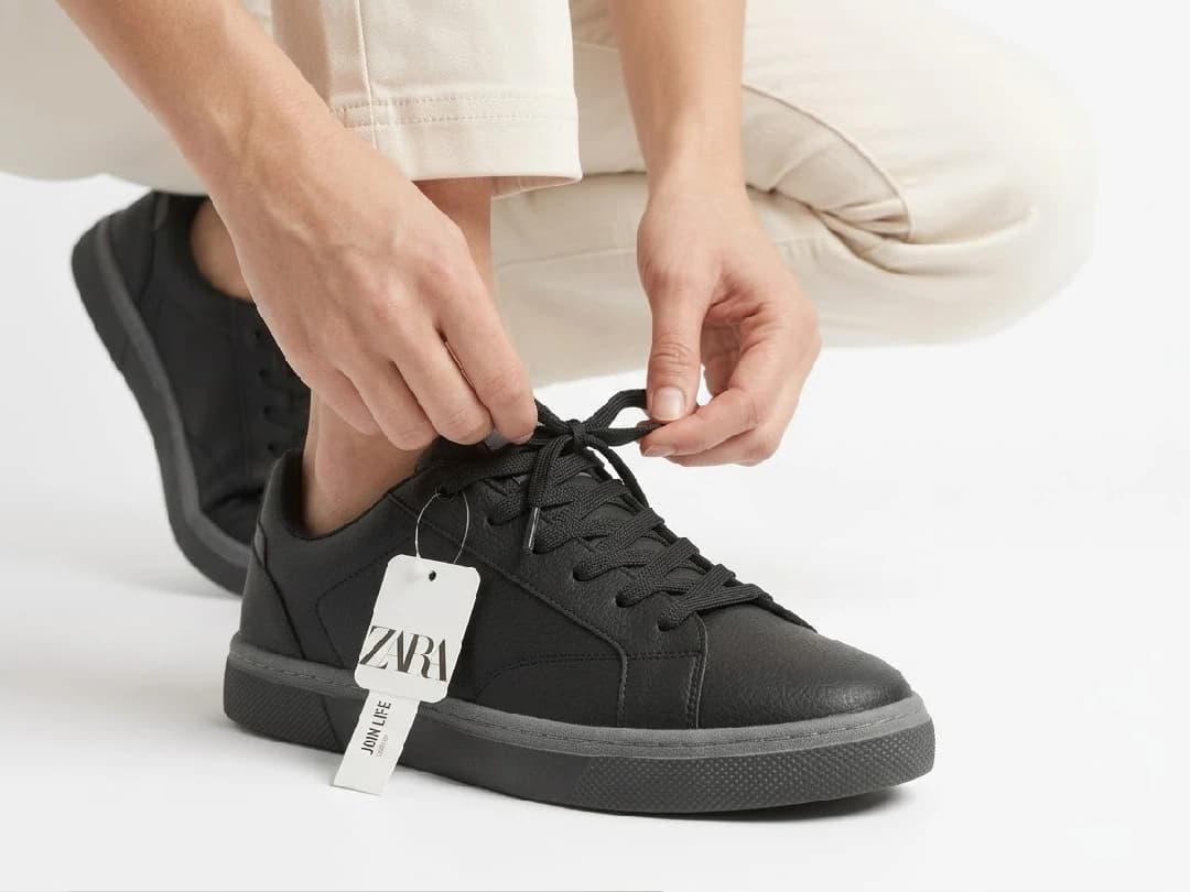 ونس مشکی طوسی دخترانه زارا | Zara 771 — تصویر ۵