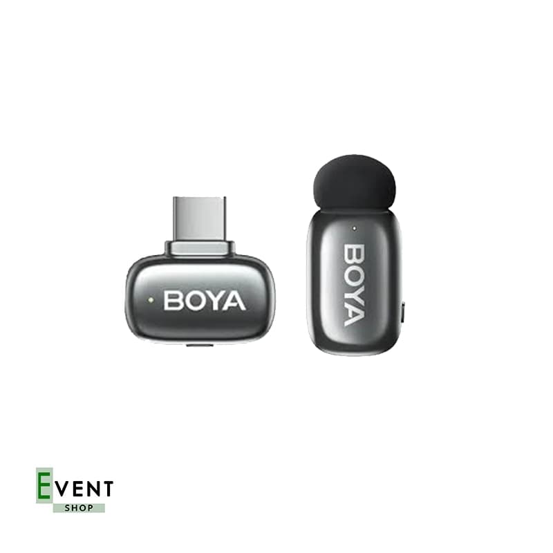 میکروفون بی سیم BOYA mini 2-02 Type C بویا مینی سیلور — تصویر ۲