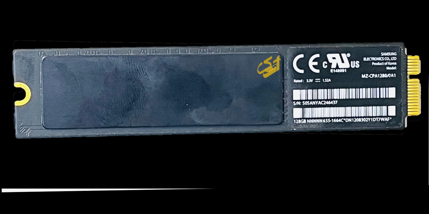 هارد SSD مک بوک ایر ۱۲۸ گیگابایت مدل MAC BOOK AIR A1369 MZ-CPA1280/0A1 — تصویر ۲