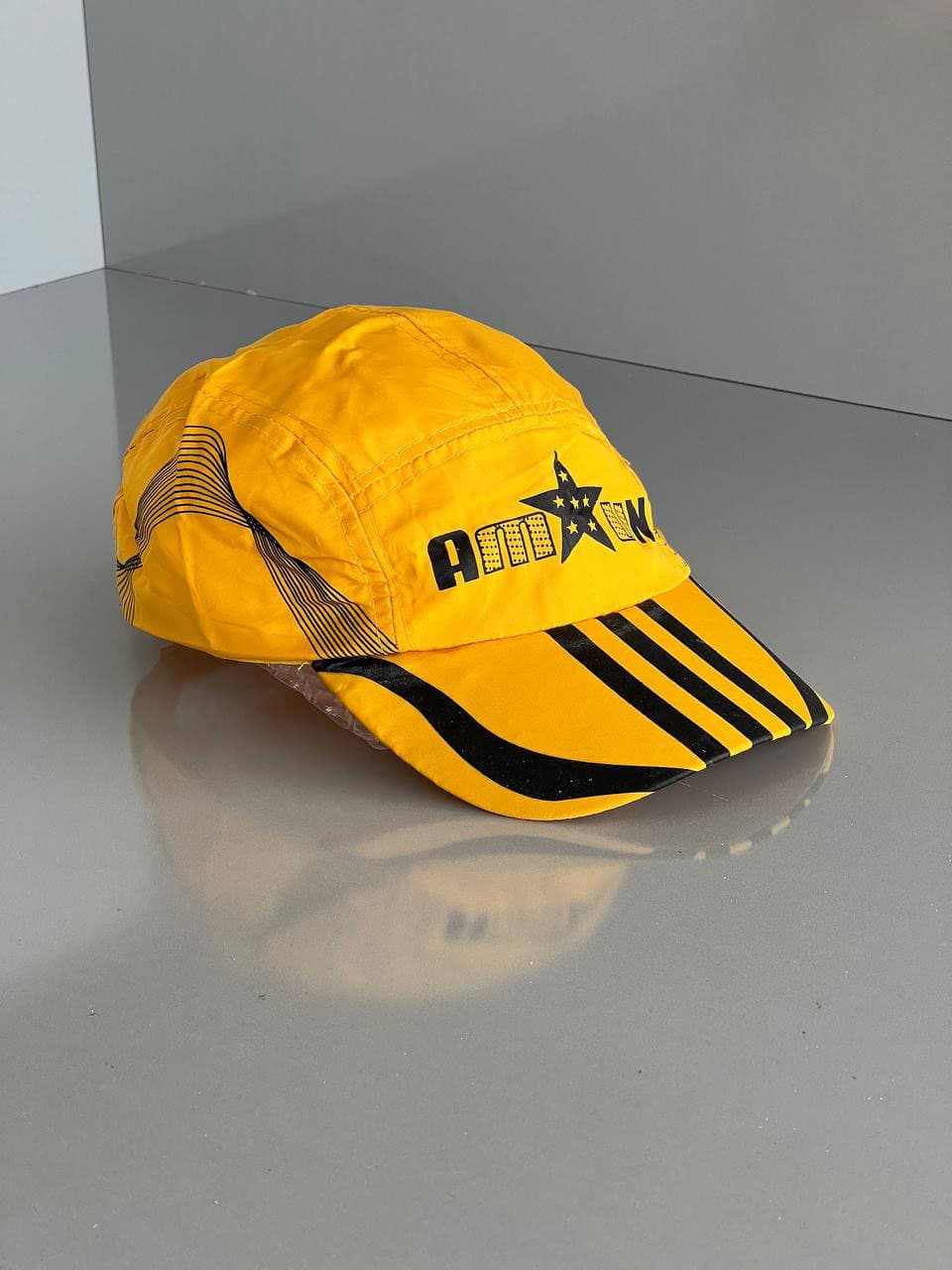 کلاه کپ اسپرت زرد طرح AM★W 🧢✨
