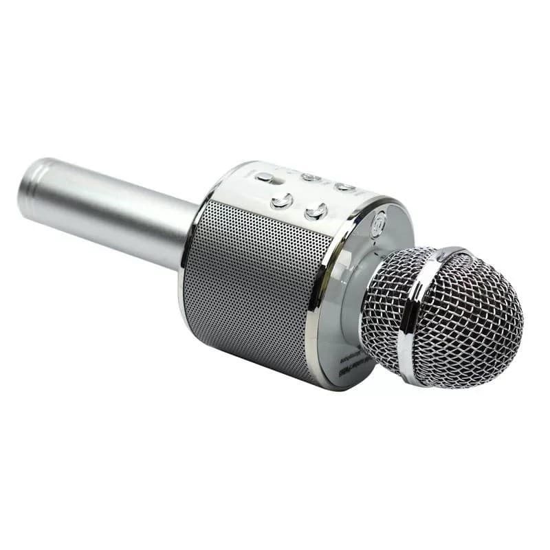 میکروفون اسپیکر دار مدل ws 858 نقره ای کد M24125