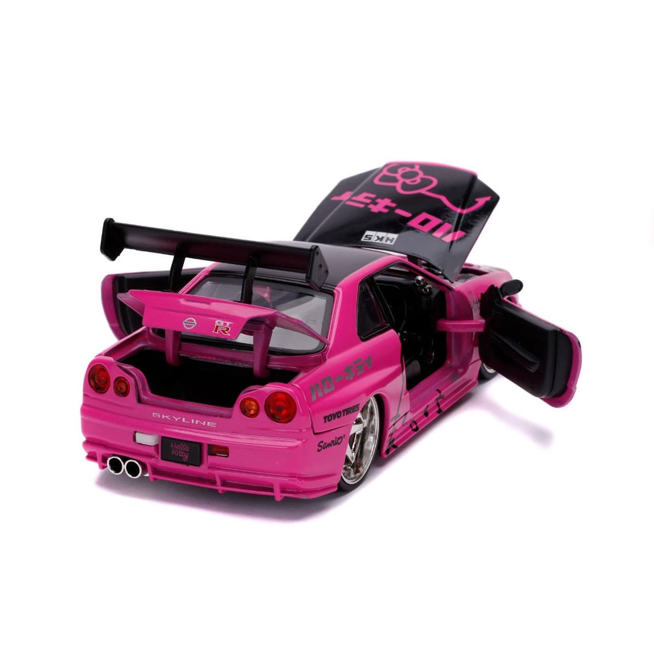 ماکت ماشین جادا مدل HELLO KITTY & 2002 NISSAN SKYLING GT-R مجموعه 2 عددی | چند رنگ | گارانتی اصالت و سلامت فیزیکی کالا — تصویر ۵