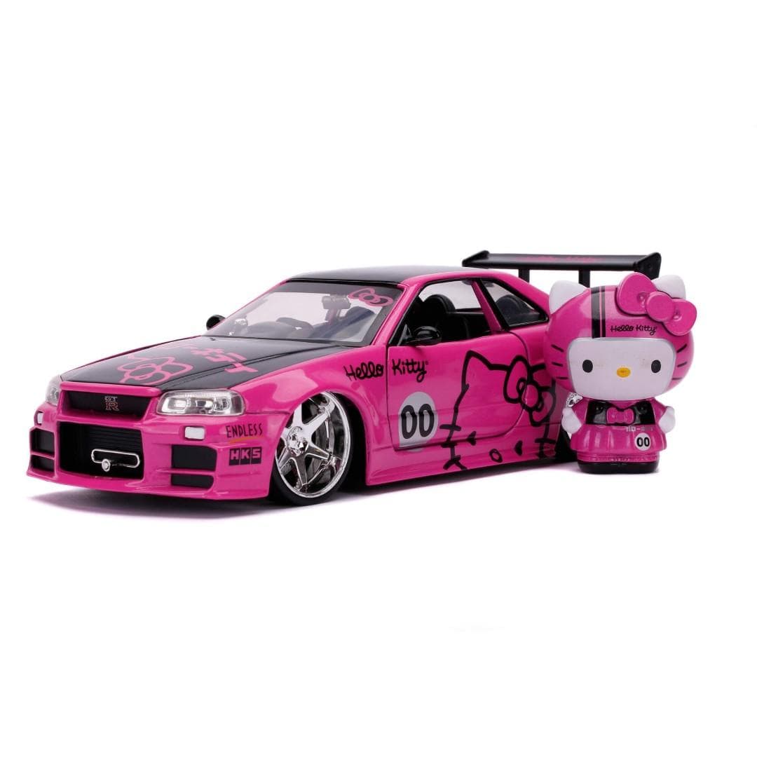 ماکت ماشین جادا مدل HELLO KITTY & 2002 NISSAN SKYLING GT-R مجموعه 2 عددی | چند رنگ | گارانتی اصالت و سلامت فیزیکی کالا — تصویر ۲