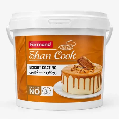 روکش بیسکوییت فرمند | کرم لوتوس فرمند سطل 5 کیلویی (Biscuit Coating)