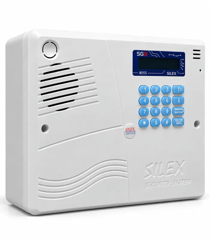 دستگاه (پنل مرکزی) سیمکارتی و تلفن شهری دزدگیر اماکن سایلکس SILEX مدل SG8-805S