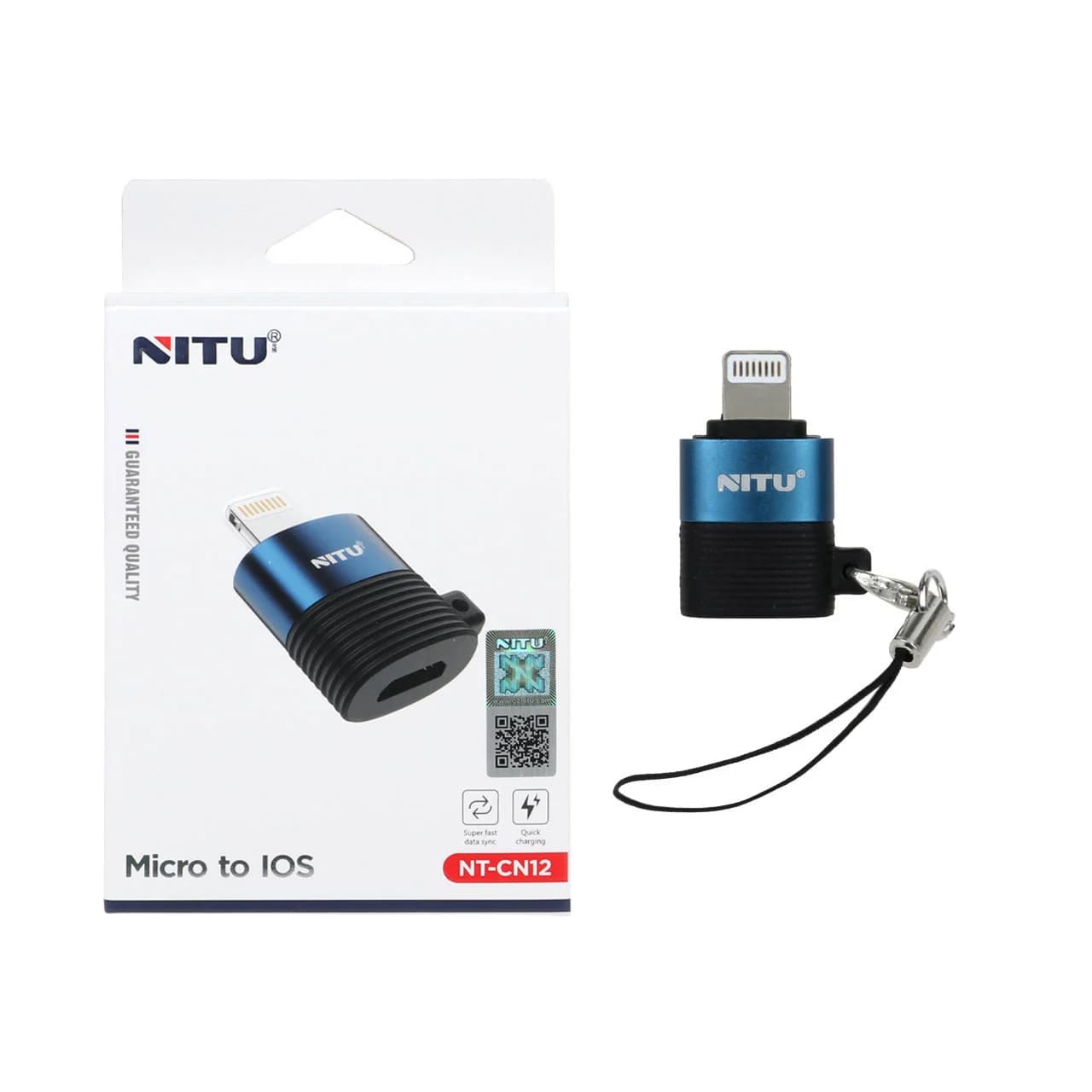 تبدیل NITU MicroUSB TO Lightning مدل CN12